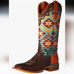 Cinch Edge Fritzy Square Toe Riding Western Riding Cowboy Boots Size 9